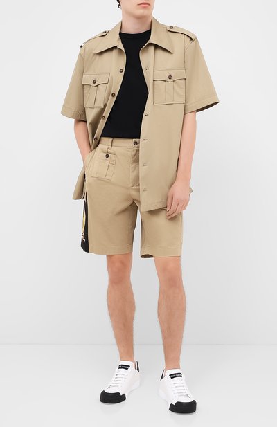 Кожаные кеды portofino DOLCE & GABBANA, арт. CS1802/AW113, фото 2