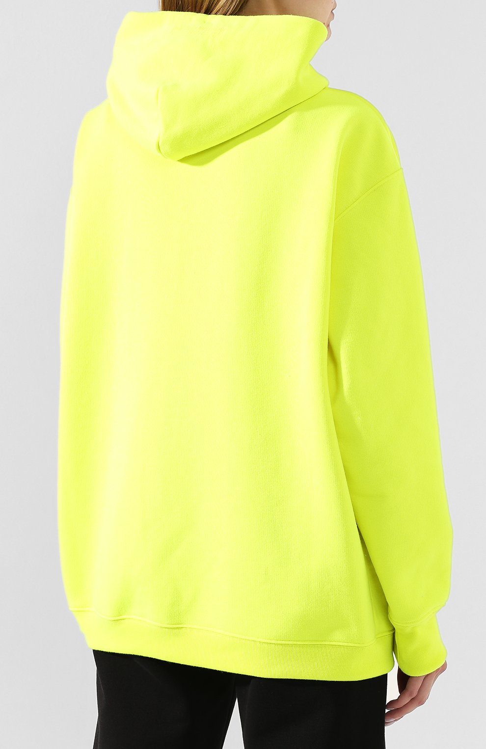 Худи VETEMENTS желтого цвета по цене 49350 руб., арт. SS20TR311 1607/W/FLU0 YELL0W, фото 4 Худи VETEMENTS, арт. SS20TR311 1607/W/FLU0 YELL0W, фото 4