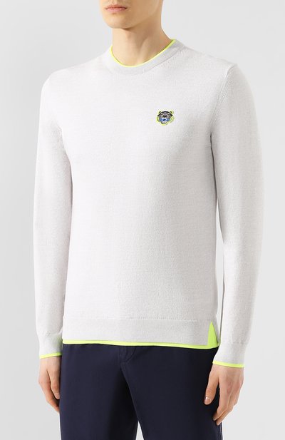 Хлопковый джемпер  KENZO, арт. 5PU2023AB, фото 3