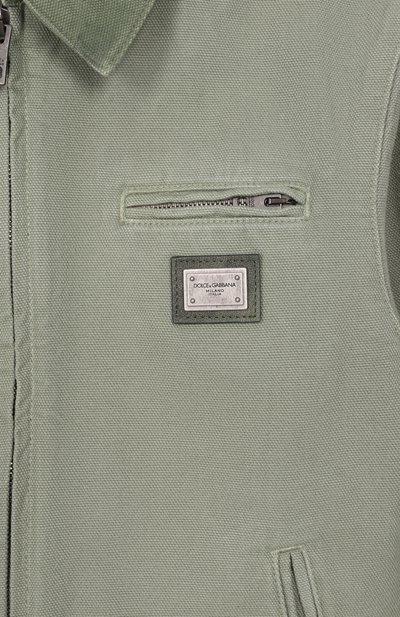 Хлопковая куртка DOLCE & GABBANA, арт. L42B95/LY104_001, фото 3