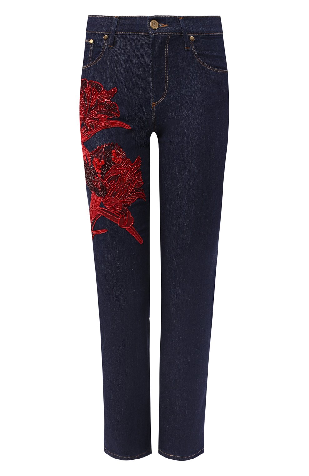 Джинсы с декоративной отделкой ROBERTO CAVALLI, арт. IQJ228/DS005, фото 1