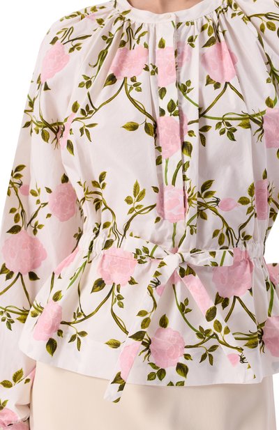 Хлопковая блузка GIAMBATTISTA VALLI, арт. 25SSPVCA1263-31PRI, фото 5