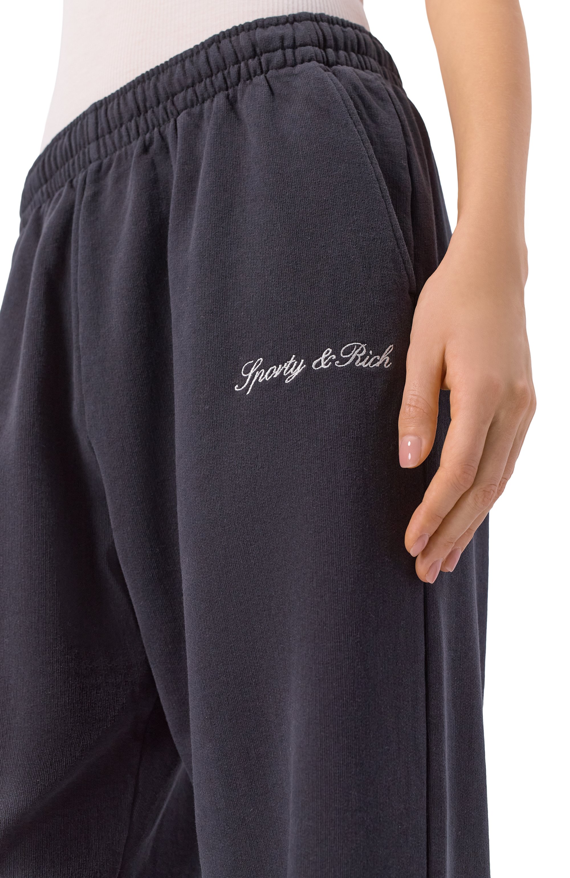 Хлопковые брюки SPORTY AND RICH, арт. PA05560326BA01, фото 5