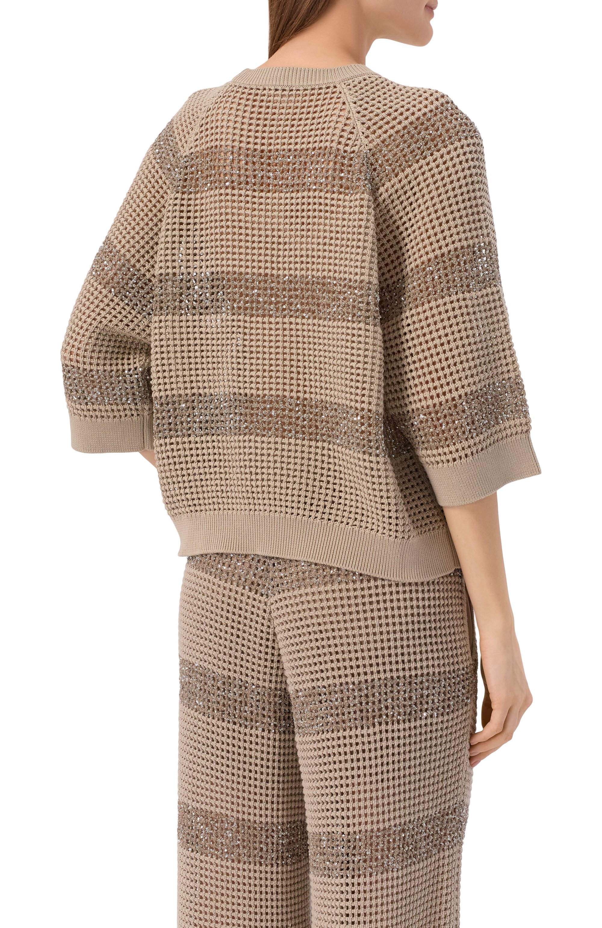 Хлопковый пуловер BRUNELLO CUCINELLI, арт. M58772800, фото 4