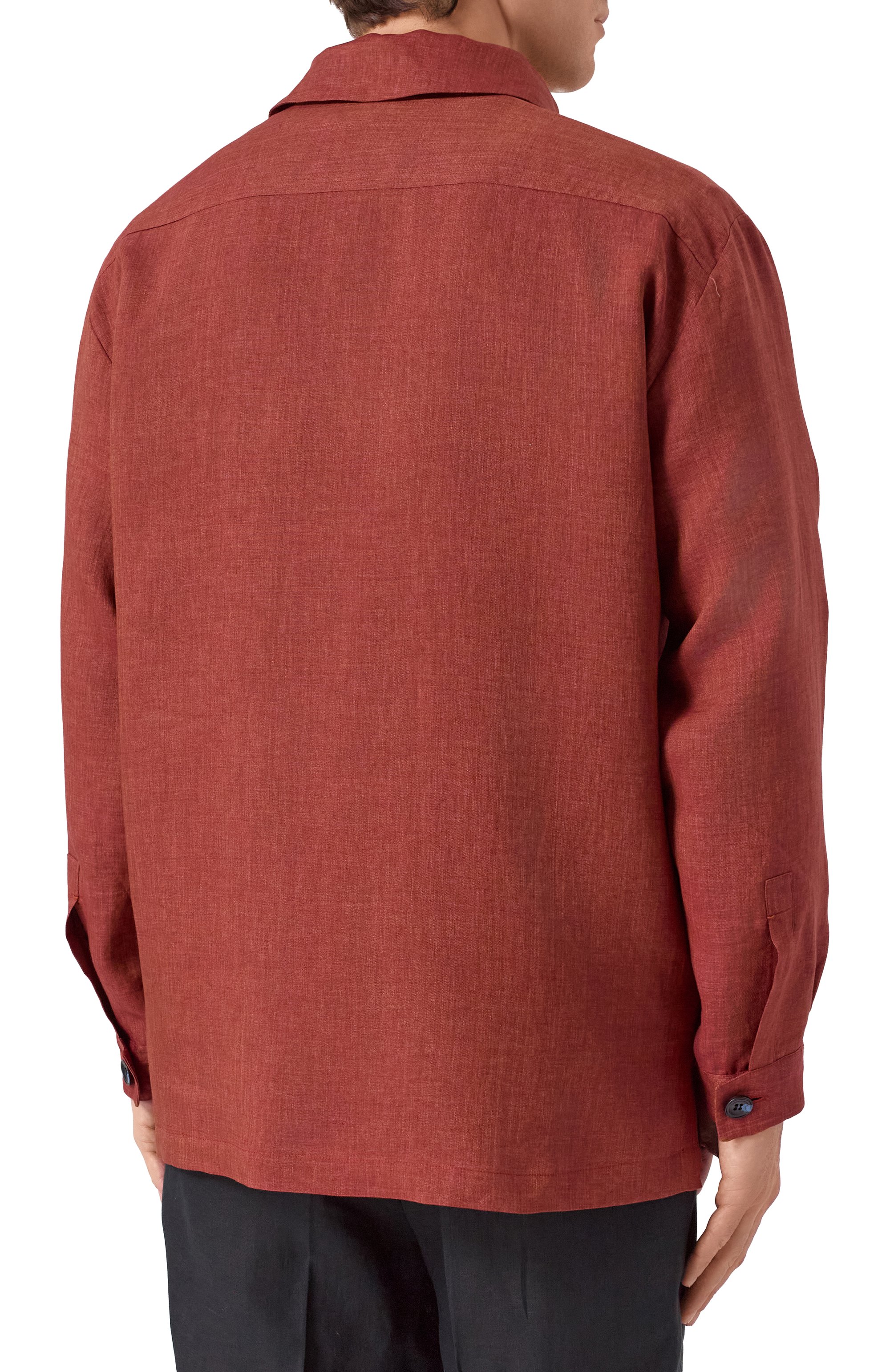 Льняная рубашка KITON, арт. UMC013H0921106, фото 4