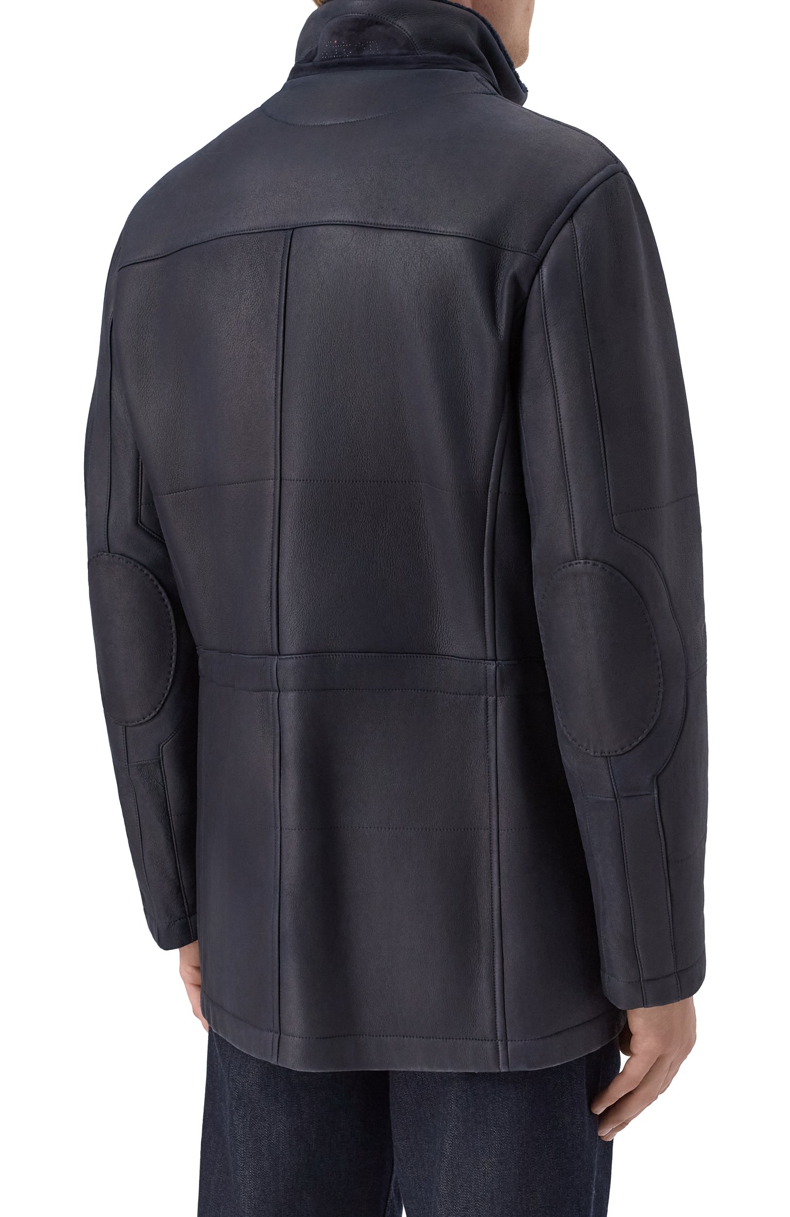 Парка из овчины KITON синего цвета по цене 1370000 руб., арт. UW0627MV03S24, фото 6 Парка из овчины KITON, арт. UW0627MV03S24, фото 6