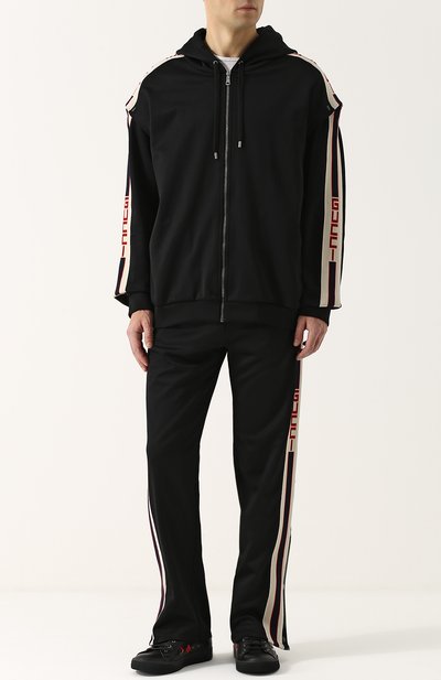 Хлопковая толстовка на молнии с капюшоном GUCCI, арт. 475357/X5U11, фото 2