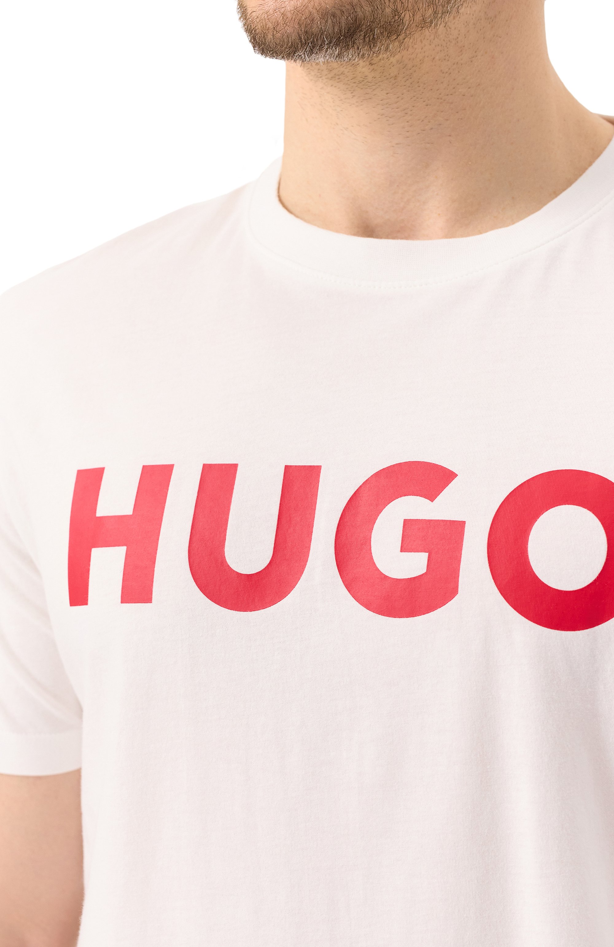 Хлопковая футболка HUGO, арт. 50467556, фото 5