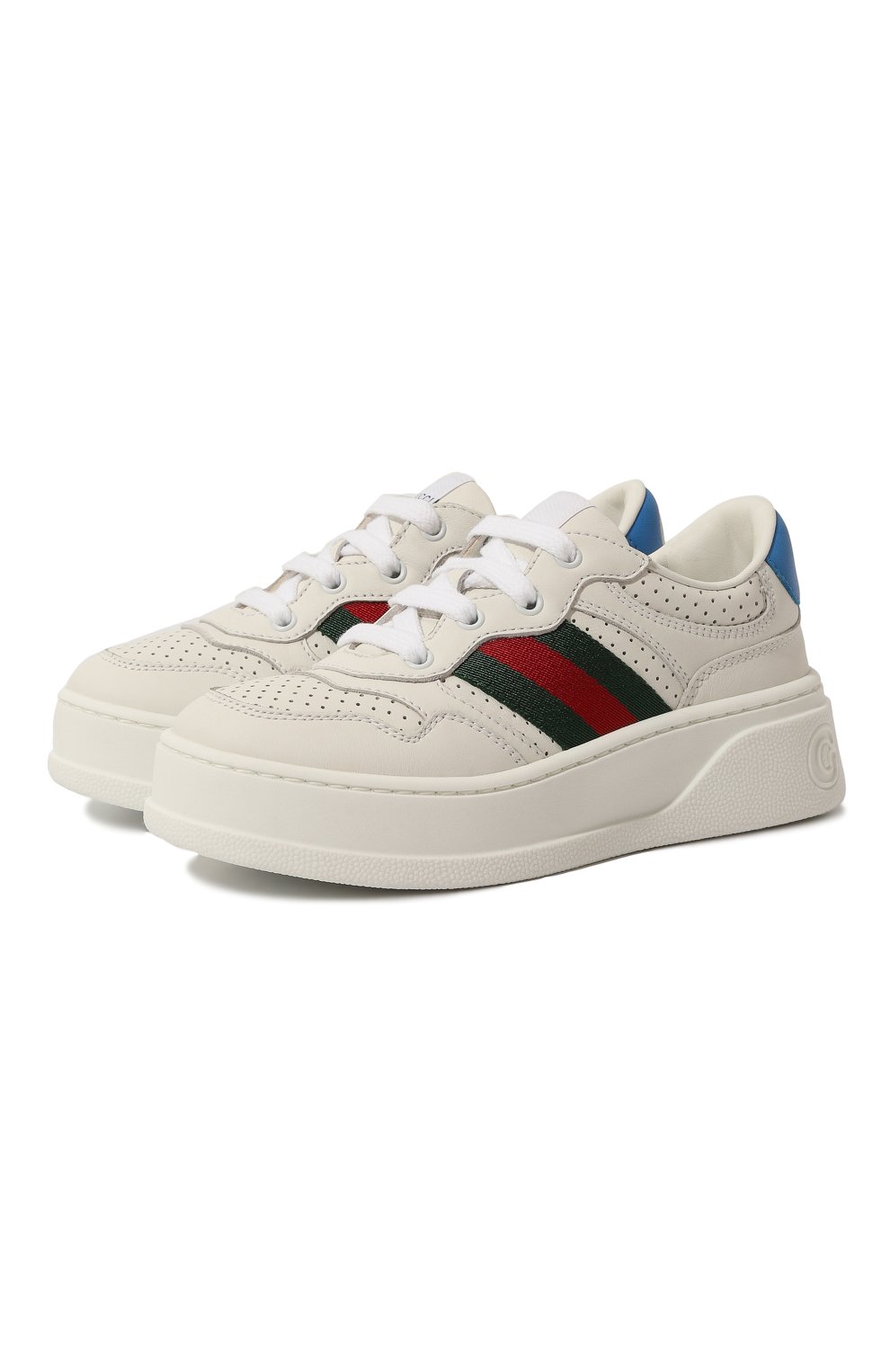 Кожаные кеды house web GUCCI, арт. 702916 UPG10, фото 1