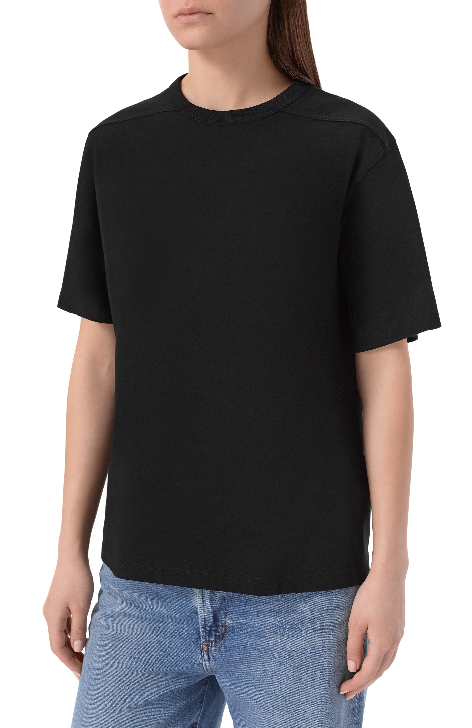 Хлопковая футболка RICK OWENS, арт. RP01F6200/JA, фото 3