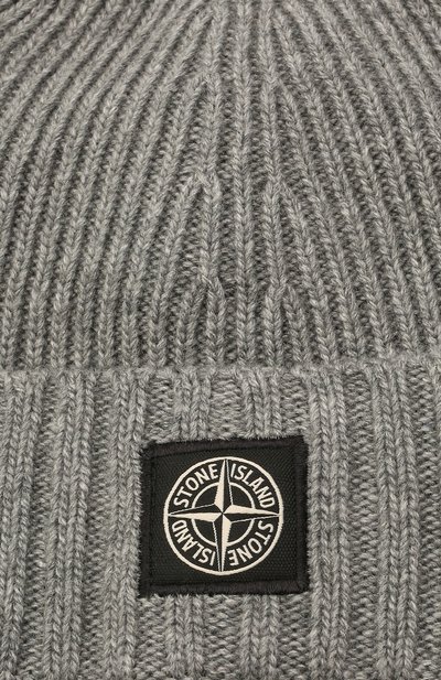 Шапка из шерсти и вискозы STONE ISLAND, арт. 7516N03A8, фото 3
