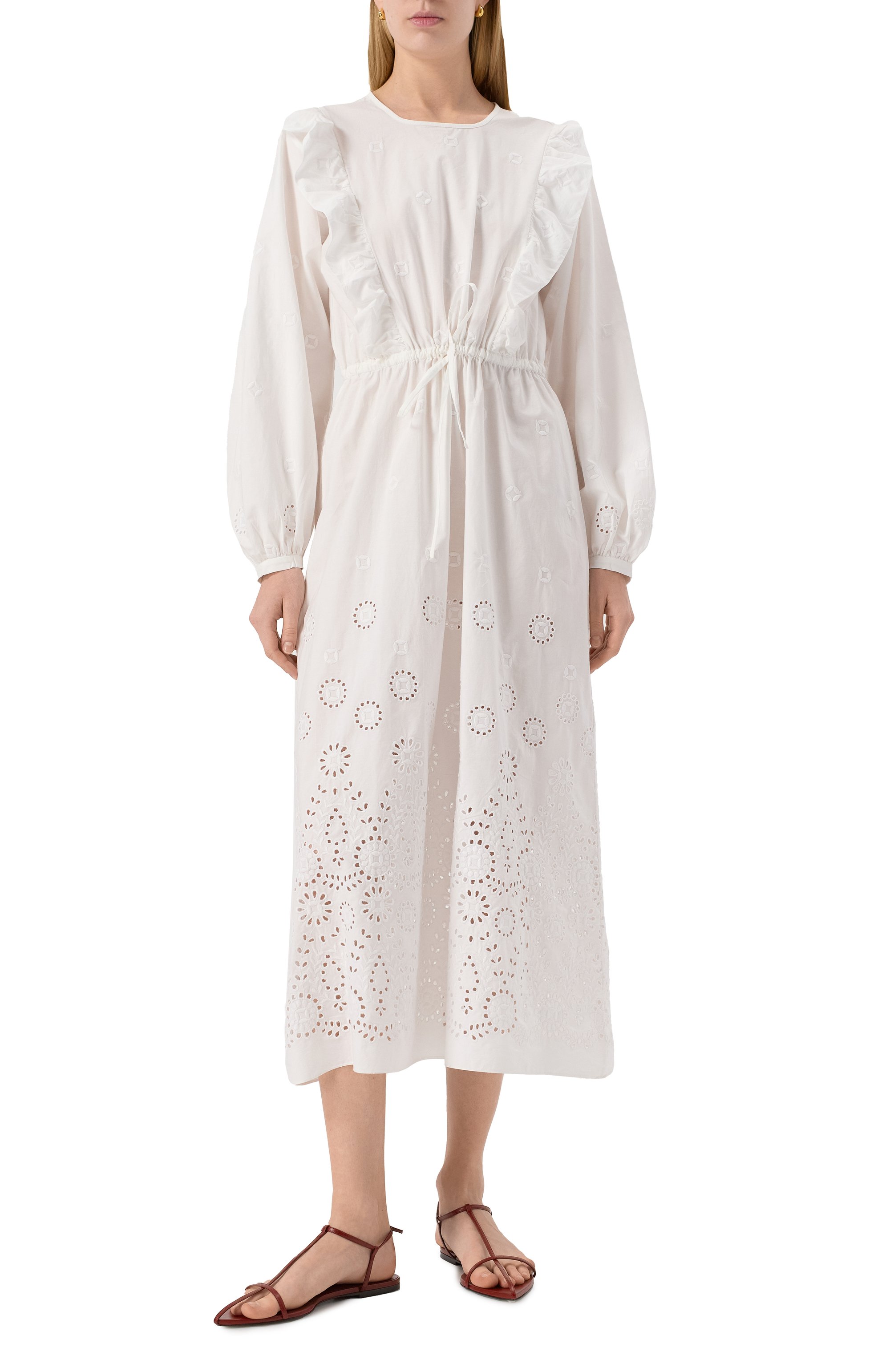 Хлопковое платье A.P.C., арт. C0HFF-F35154, фото 3