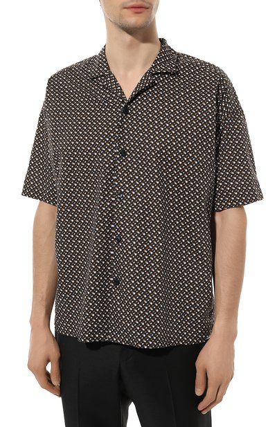 Хлопковая рубашка BOSS коричневого цвета по цене 17900 руб., арт. 50497364, фото 3 Хлопковая рубашка BOSS, арт. 50497364, фото 3