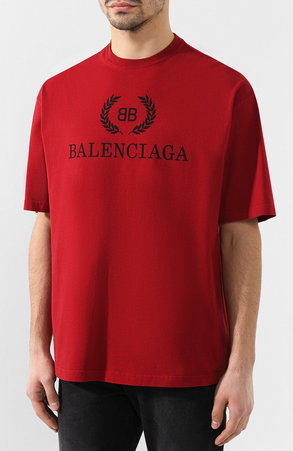 Хлопковая футболка BALENCIAGA, арт. 556148/TDV51, фото 3