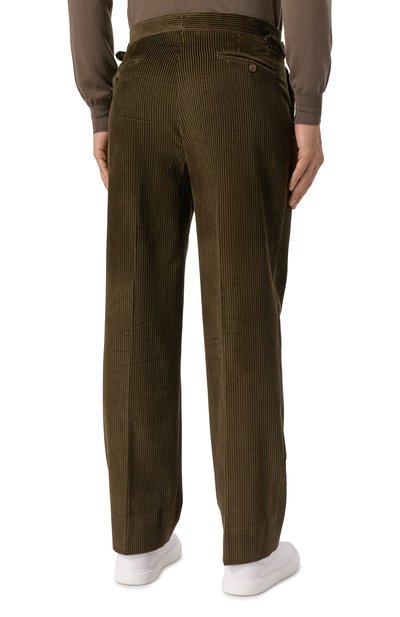 Вельветовые брюки CORNELIANI хаки цвета по цене 53650 руб., арт. 264L26-2618203, фото 4 Вельветовые брюки CORNELIANI, арт. 264L26-2618203, фото 4