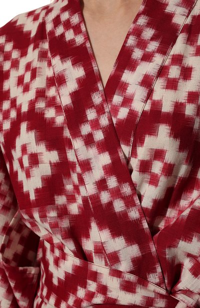 Хлопковое кимоно KLEED LOUNGEWEAR, арт. M0MBASA RED KIM0N0, фото 5