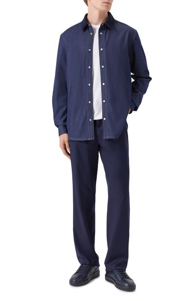 Мужская джинсовая рубашка ZILLI, арт. JPS007M010050012I