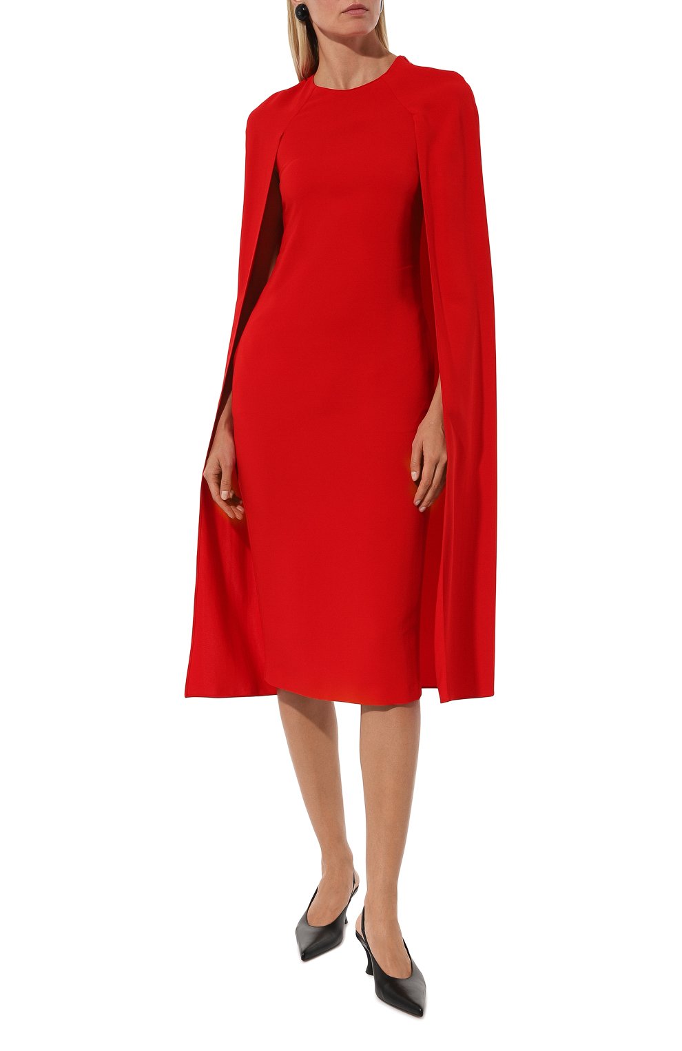 Платье из вискозы STELLA MCCARTNEY красного цвета по цене 218500 руб., арт. 6A0421/3DU300, фото 3 Платье из вискозы STELLA MCCARTNEY, арт. 6A0421/3DU300, фото 3