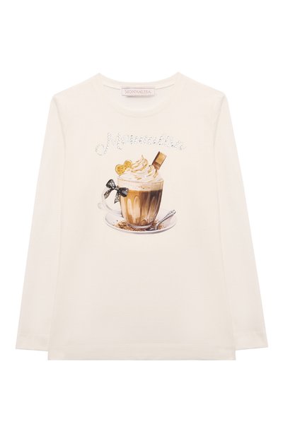 Хлопковый лонгслив MONNALISA, арт. 19D613