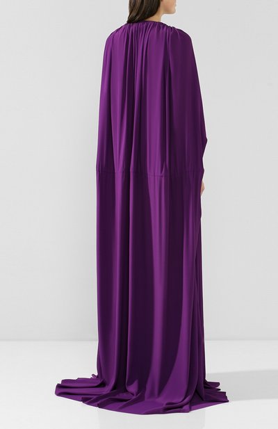 Платье-макси ANN DEMEULEMEESTER фиолетового цвета по цене 161000 руб., арт. 1902-2314-103-058, фото 4 Платье-макси ANN DEMEULEMEESTER, арт. 1902-2314-103-058, фото 4
