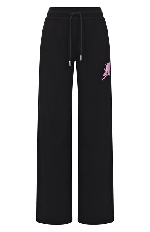 Хлопковые брюки Off-White 0WCH022S25FLE0011001 Чёрный 0WCH022S25FLE0011001