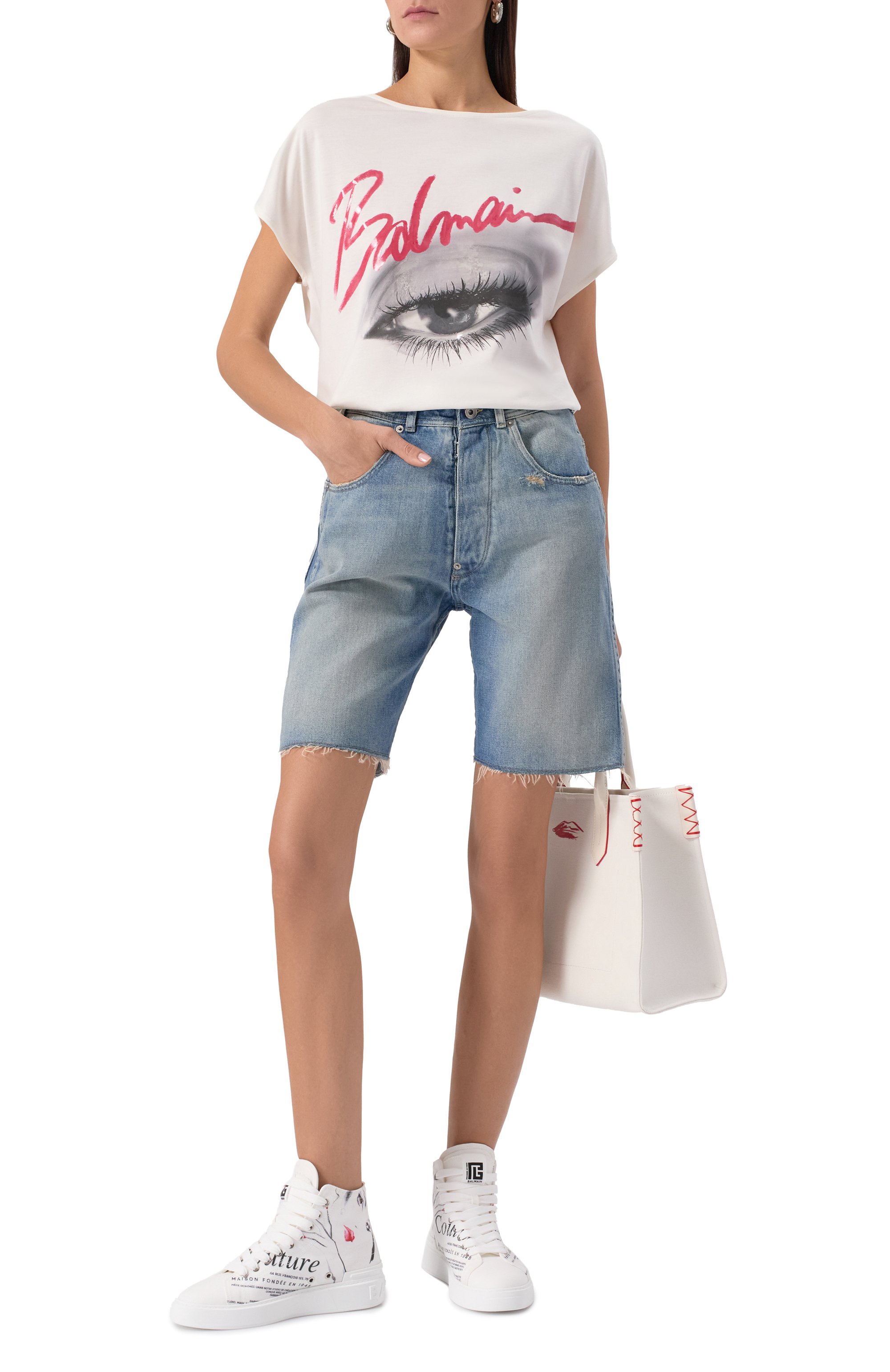 Текстильные кеды b-court BALMAIN, арт. EN0VG744/TVPC, фото 2