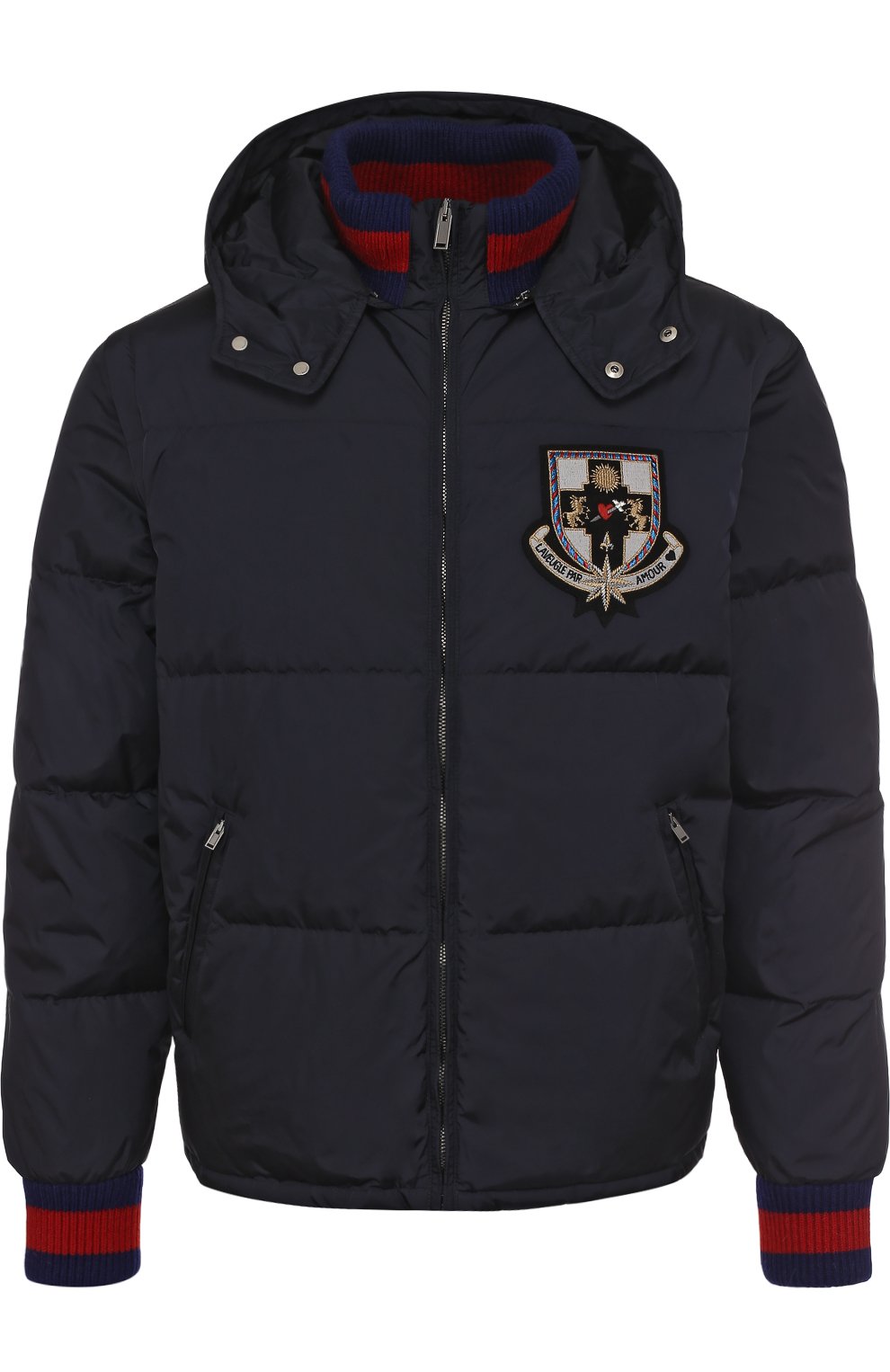 Стеганый пуховик на молнии с капюшоном GUCCI, арт. 468304/Z731B, фото 1