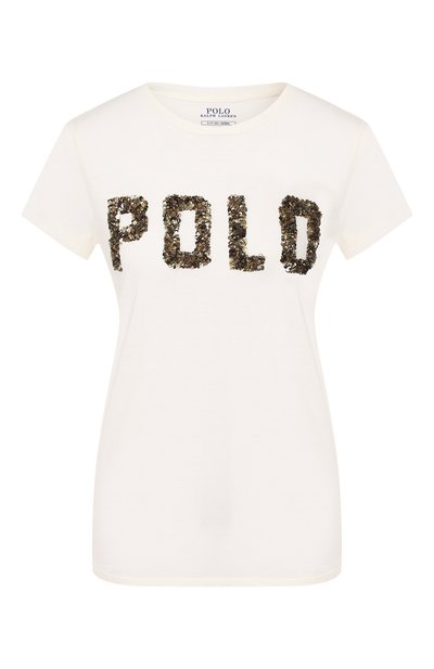 Женская хлопковая футболка POLO RALPH LAUREN, арт. 211779454