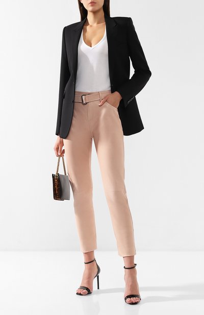 Кожаные брюки TOM FORD розового цвета по цене 287000 руб., арт. PAL647-LEX181, фото 2 Кожаные брюки TOM FORD, арт. PAL647-LEX181, фото 2