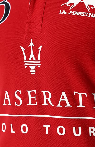 Хлопковое поло с короткими рукавами LA MARTINA, арт. LMPM35/PK001, фото 5