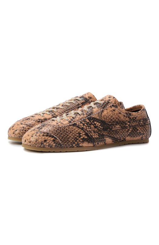 Кожаные кеды Dries Van Noten WS251-1169 Оранжевый WS251-1169