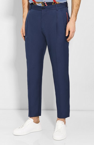 Брюки из смеси хлопка и шелка DOLCE & GABBANA, арт. GW1WET/FU5SW, фото 3