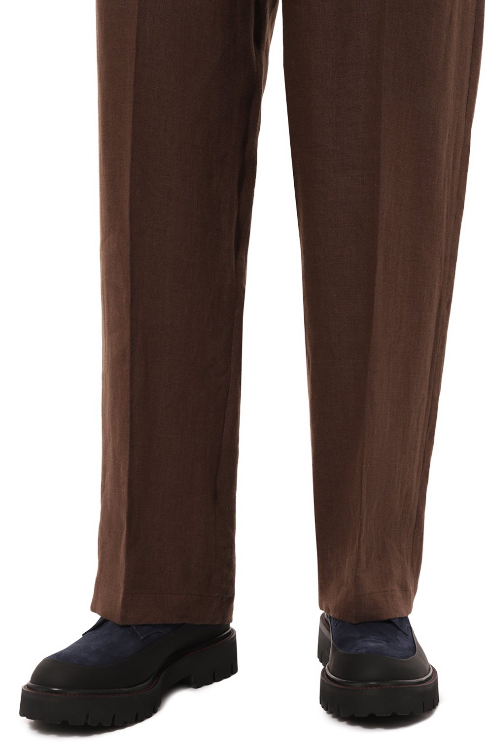 Замшевые дерби KITON, арт. USSA194N0112505, фото 3