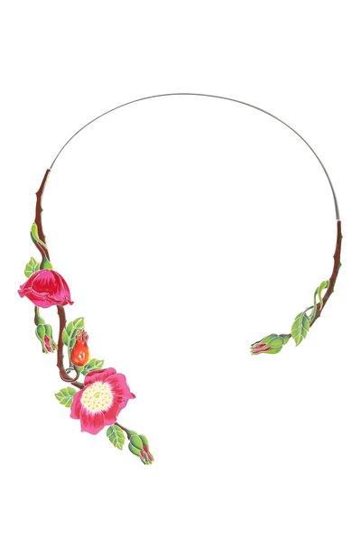 Колье шиповник РУССКИЕ САМОЦВЕТЫ разноцветного цвета по цене 100200 руб., арт. 41726, фото 1 Колье шиповник РУССКИЕ САМОЦВЕТЫ, арт. 41726, фото 1