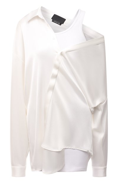 Комбинированная блузка RTA, арт. WH21-A799-7275WHITE, фото 1