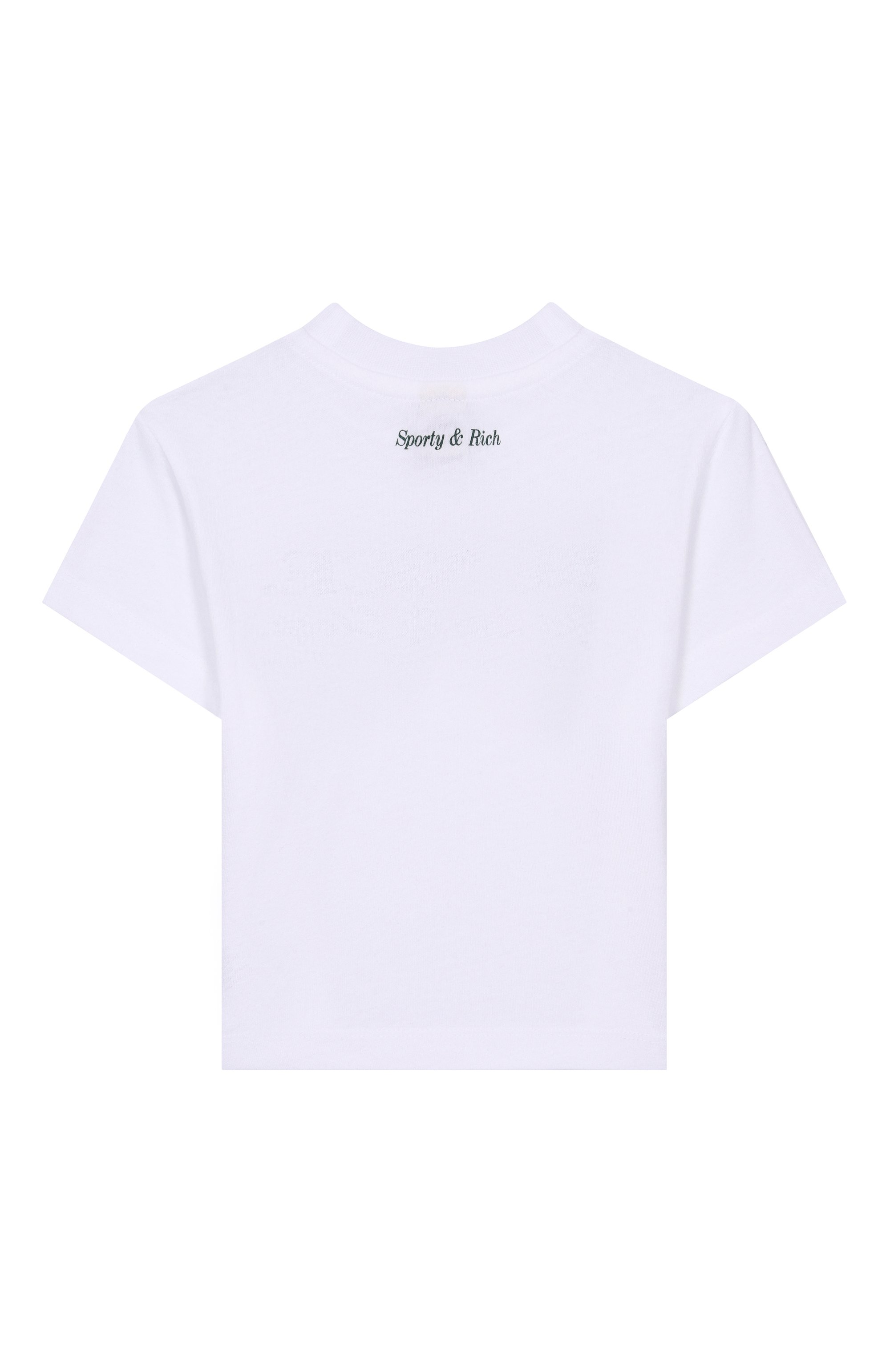 Хлопковая футболка SPORTY AND RICH, арт. T004861003WH01, фото 2