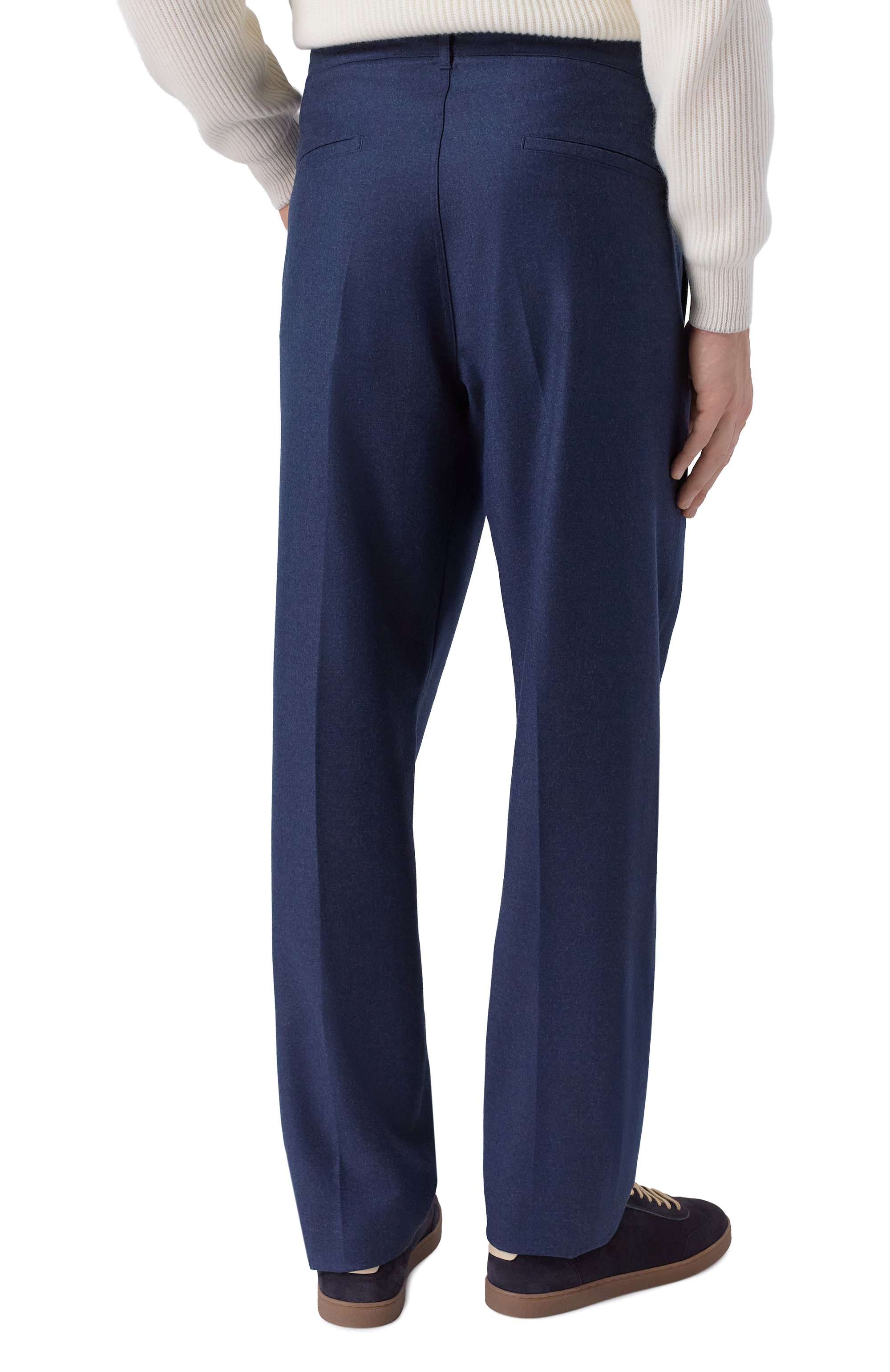 Шерстяные брюки ZILLI темно-синего цвета по цене 191000 руб., арт. CPP010M020070087U, фото 4 Шерстяные брюки ZILLI, арт. CPP010M020070087U, фото 4