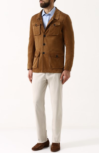 Замшевый френч с отложным воротником ANDREA CAMPAGNA, арт. A5T922/4911, фото 2