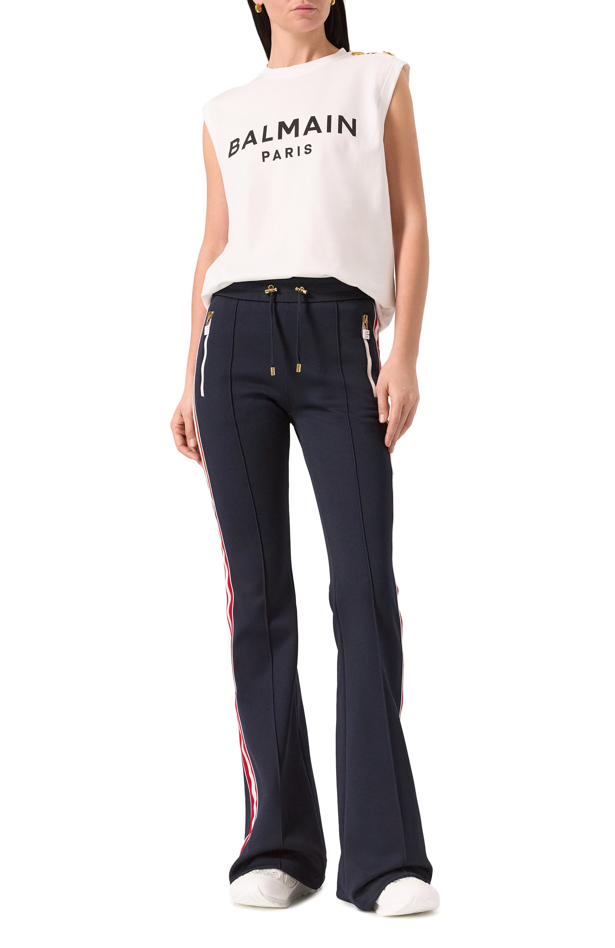 Хлопковый топ BALMAIN, арт. CF1ED001/BB02, фото 2