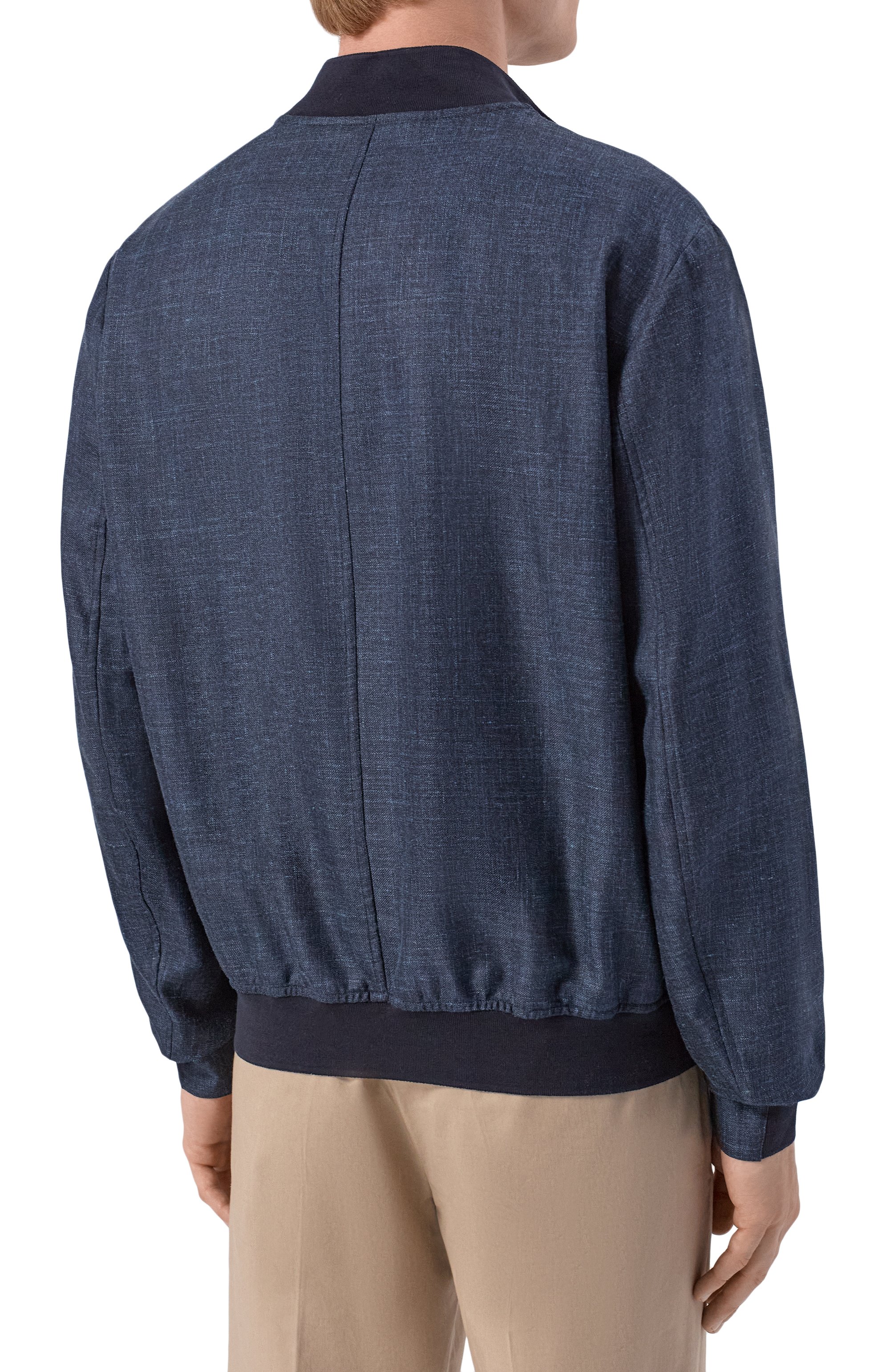 Бомбер из шерсти и шелка ANDREA CAMPAGNA, арт. 832248/AC/0025003, фото 4