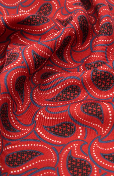 Платок из хлопка и шелка ZEGNA бордового цвета по цене 12650 руб., арт. Z9J22/38B, фото 2 Платок из хлопка и шелка ZEGNA, арт. Z9J22/38B, фото 2