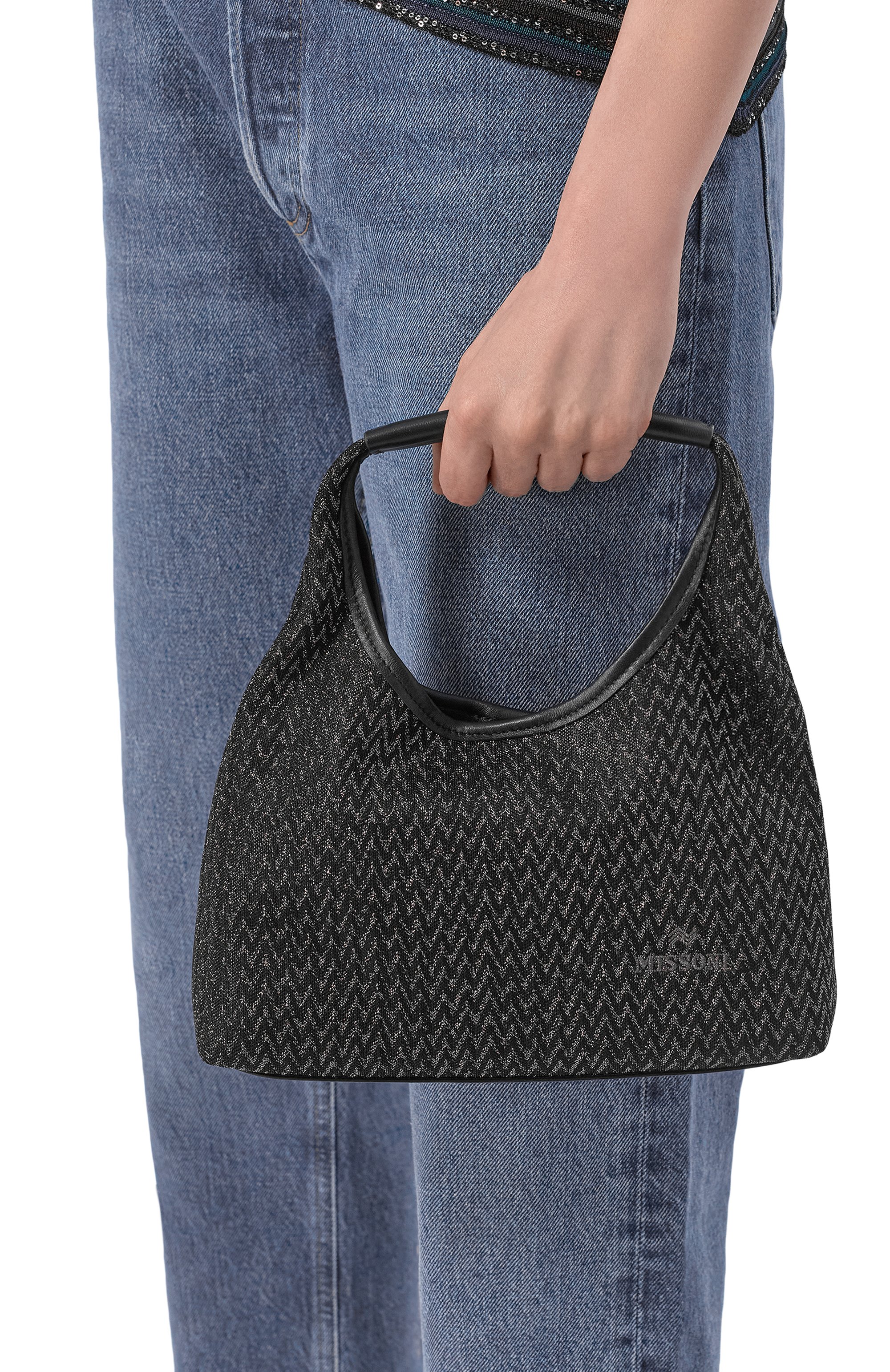 Сумка MISSONI черного цвета по цене 37400 руб., арт. MI10061F, фото 2 Сумка MISSONI, арт. MI10061F, фото 2