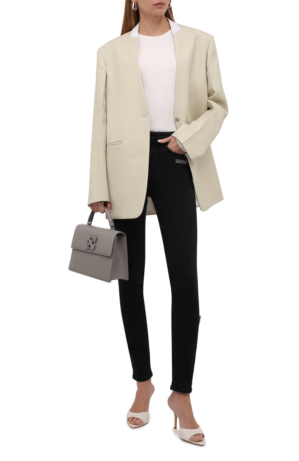 Джинсы OFF-WHITE черного цвета по цене 47800 руб., арт. 0WYA003F21DEN002, фото 2 Джинсы OFF-WHITE, арт. 0WYA003F21DEN002, фото 2