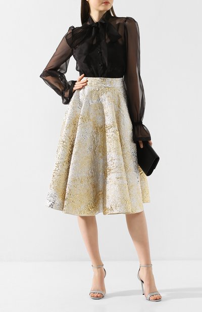 Юбка DOLCE & GABBANA золотого цвета по цене 157500 руб., арт. F4BS6T/HJMJS, фото 2 Юбка DOLCE & GABBANA, арт. F4BS6T/HJMJS, фото 2