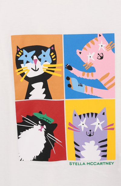 Хлопковая футболка STELLA MCCARTNEY, арт. TW8B91, фото 3