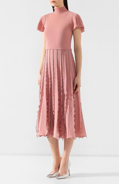 Хлопковое платье REDVALENTINO, арт. RR3KD00A/AIE, фото 3