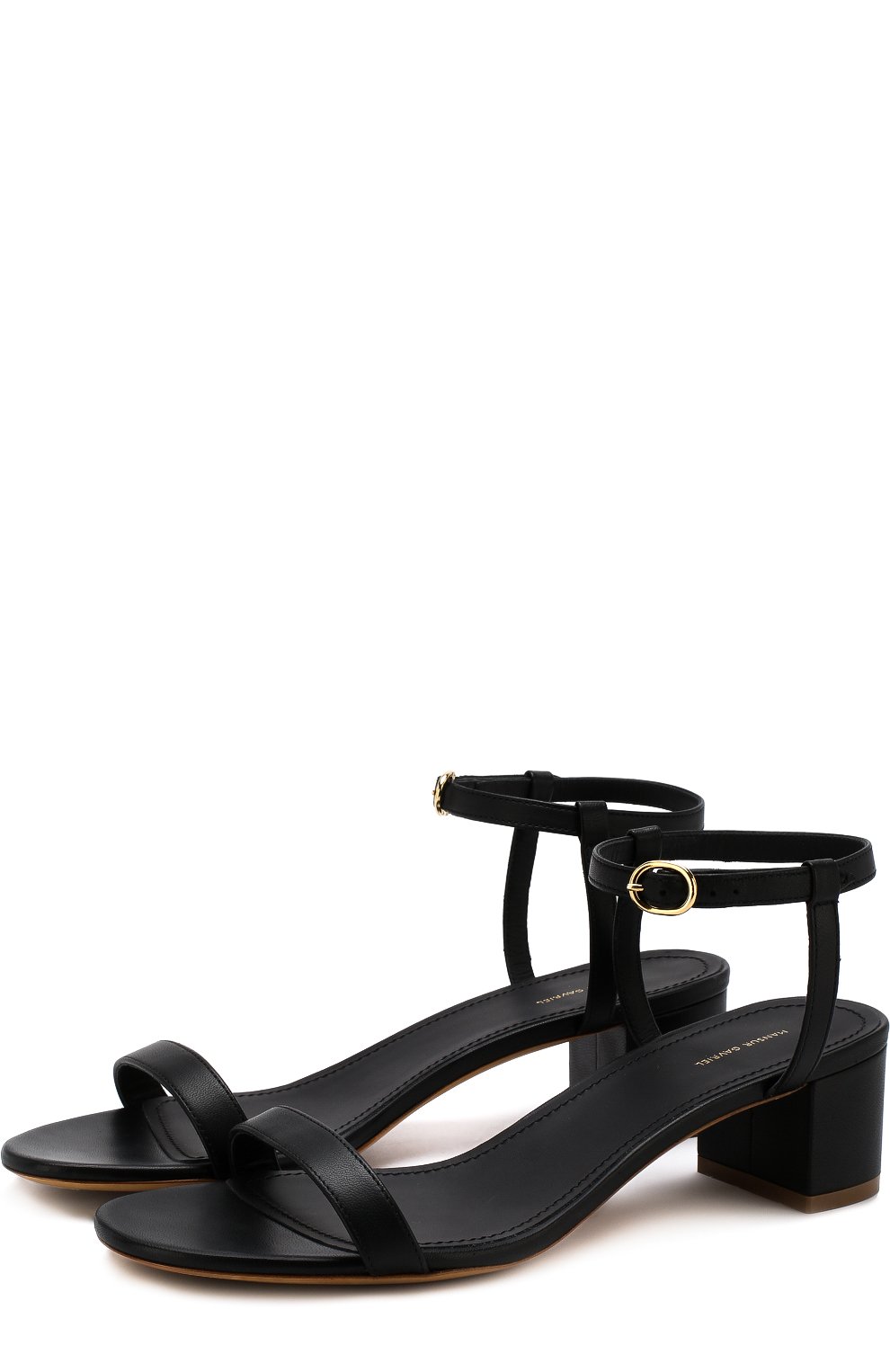 Кожаные босоножки на устойчивом каблуке  MANSUR GAVRIEL, арт. FAS058LA, фото 1