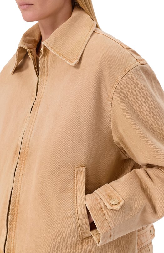 Джинсовая куртка 7 For All Mankind 7UZ00E98-101 Бежевый  7UZ00E98-101 Фото 5