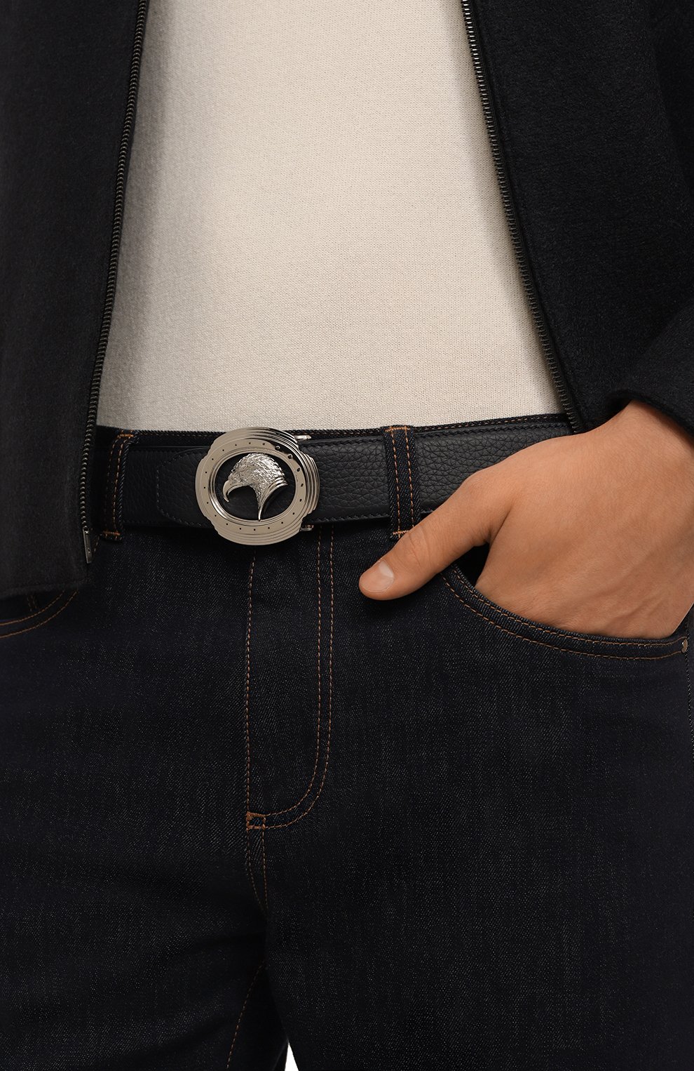 Кожаный ремень STEFANO RICCI, арт. N382VD/C555P, фото 2