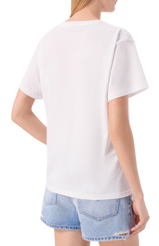 Хлопковая футболка Diesel A21920/0JMBD Белый  A21920/0JMBD Фото 4